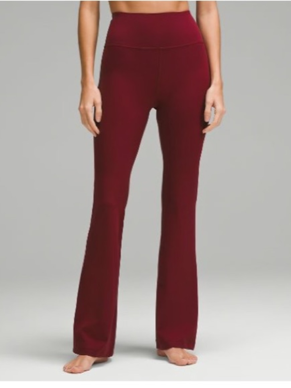 lululemon athletica High-Rise Flared Yoga Pants in Burgundy